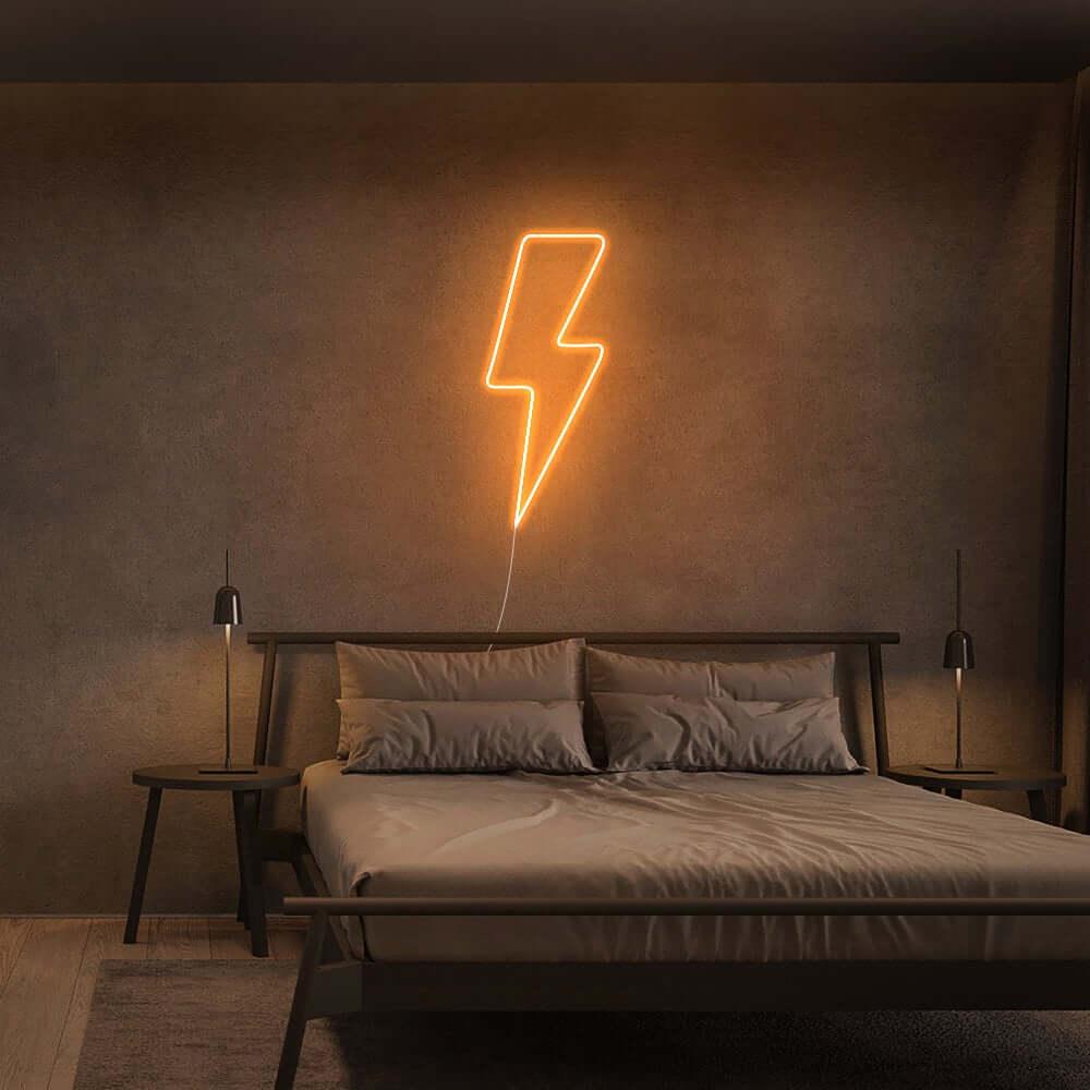Lightning Bolt LED Neon Sign - neon32 - Neon32 - Neonbeach - Sculpt Neon - Custom Neon - Neon87 -Yellow Pop