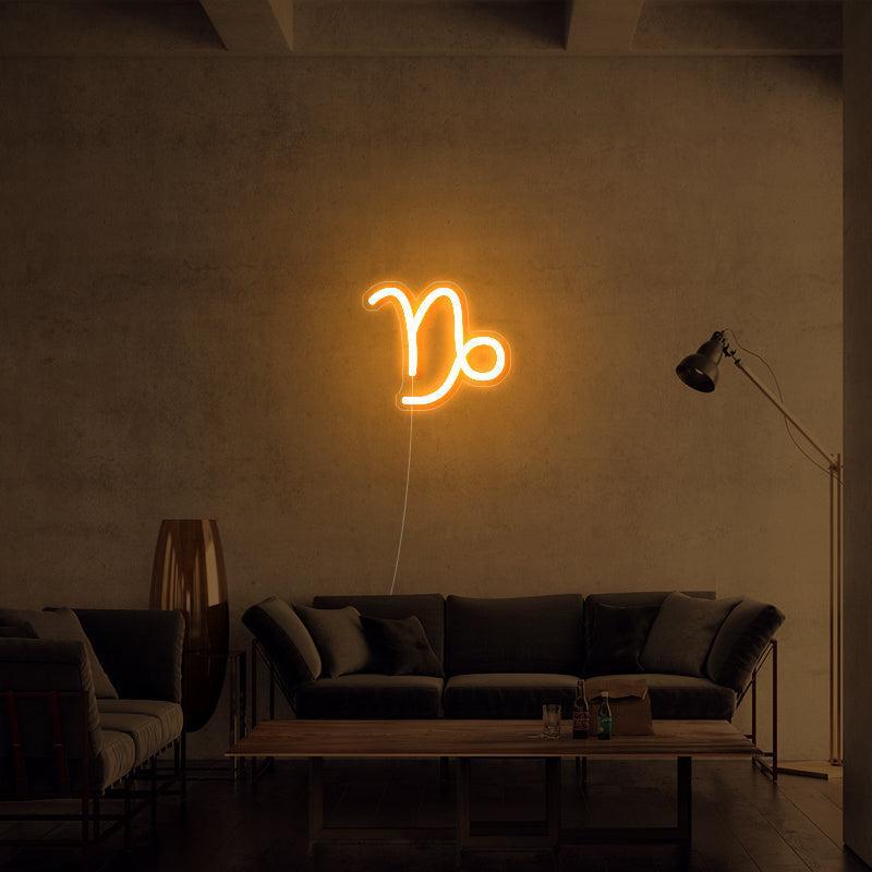 'Capricorn' Zodiac LED Neon Sign - neon32 - Neon32 - Neonbeach - Sculpt Neon - Custom Neon - Neon87 -Yellow Pop