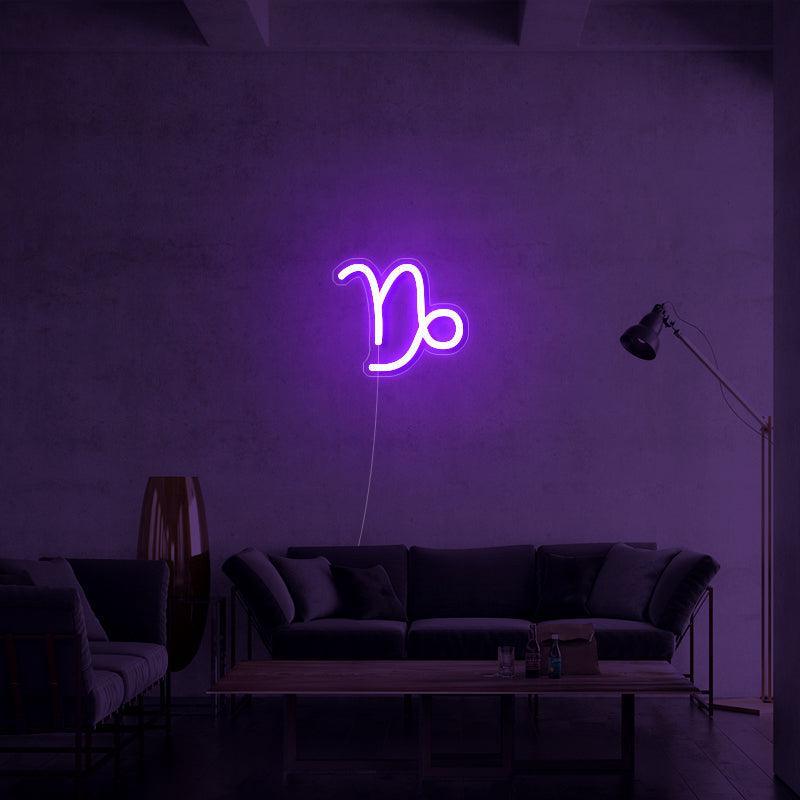 'Capricorn' Zodiac LED Neon Sign - neon32 - Neon32 - Neonbeach - Sculpt Neon - Custom Neon - Neon87 -Yellow Pop