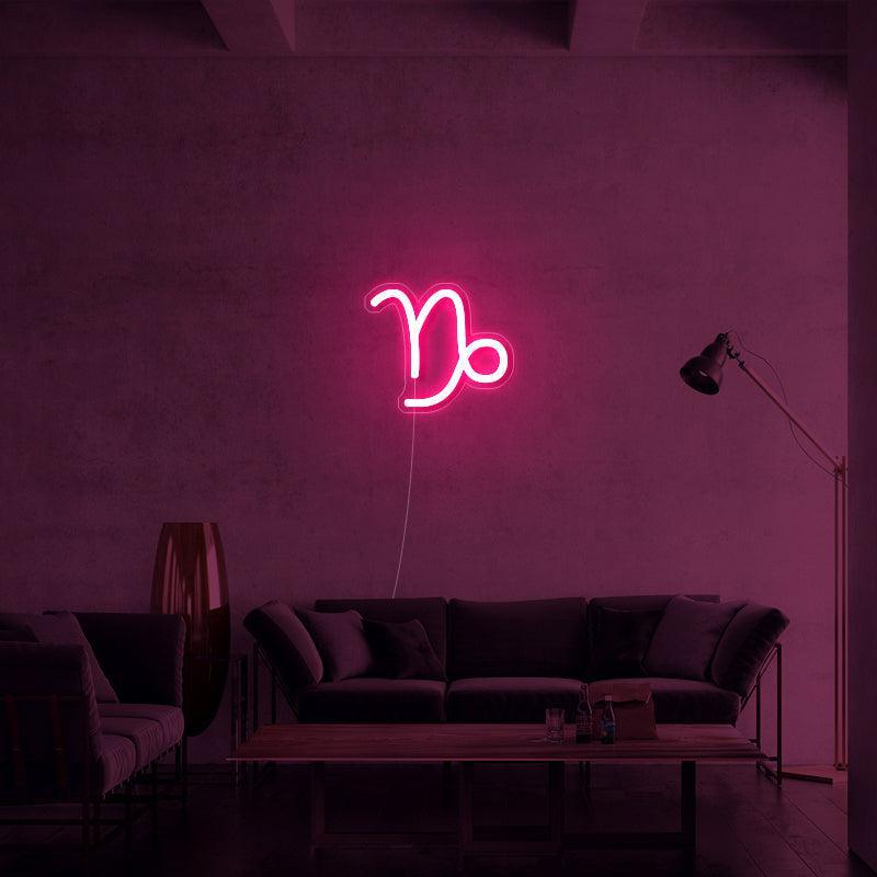 'Capricorn' Zodiac LED Neon Sign - neon32 - Neon32 - Neonbeach - Sculpt Neon - Custom Neon - Neon87 -Yellow Pop