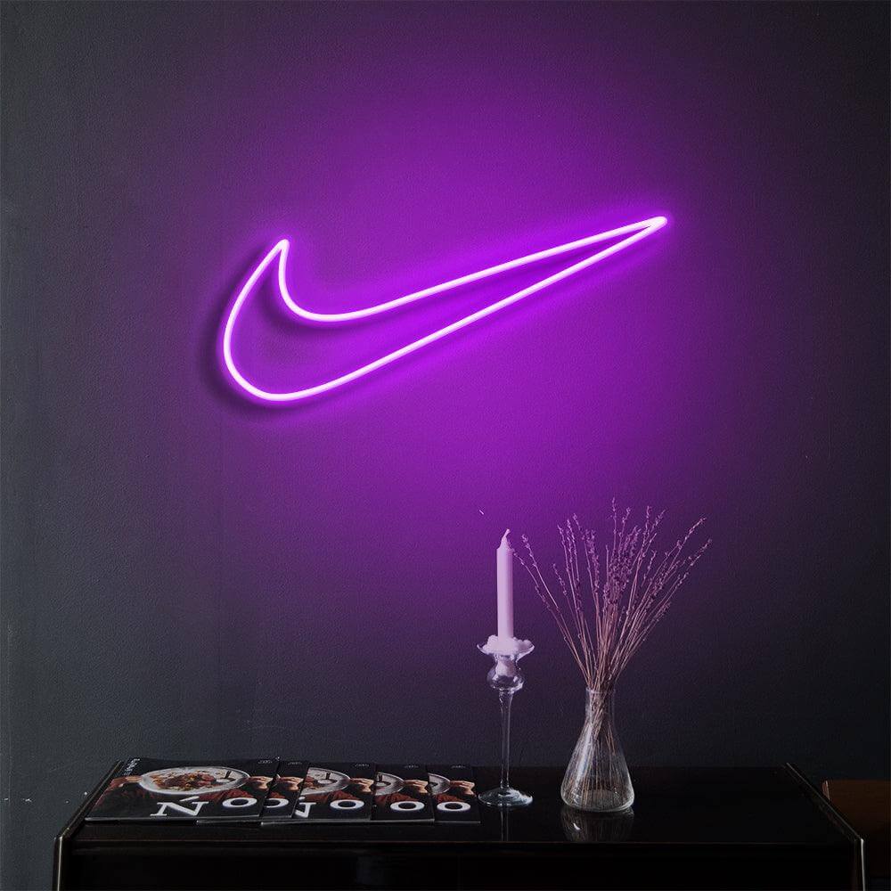 Nike Swoosh LED Neon Sign - neon32 - Neon32 - Neonbeach - Sculpt Neon - Custom Neon - Neon87 -Yellow Pop