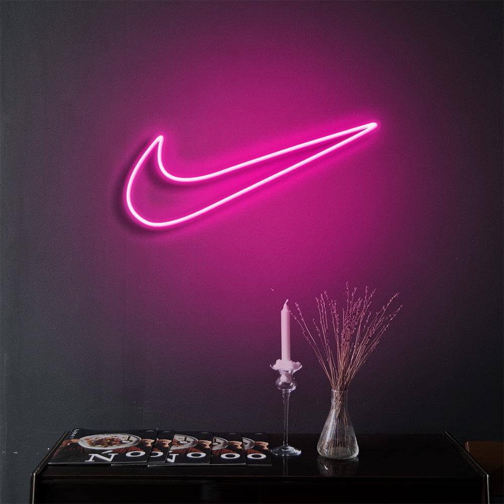 Nike Swoosh LED Neon Sign - neon32 - Neon32 - Neonbeach - Sculpt Neon - Custom Neon - Neon87 -Yellow Pop