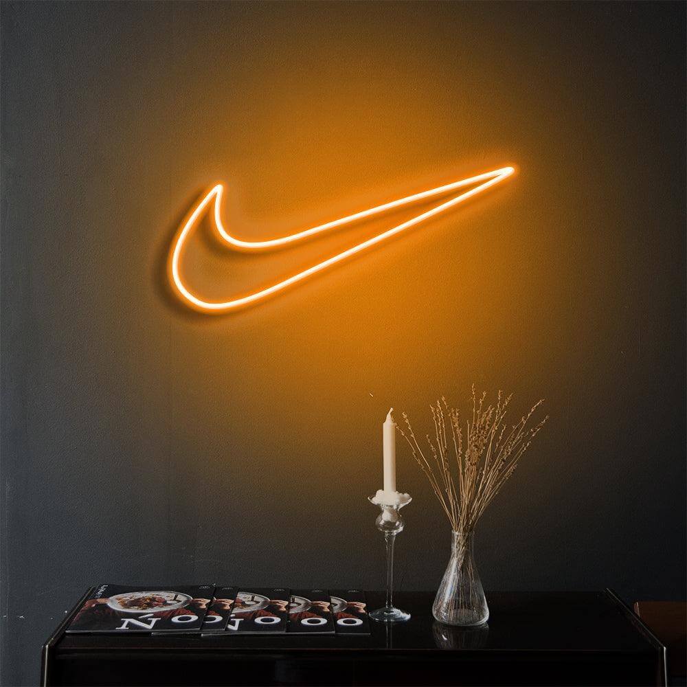 Nike Swoosh LED Neon Sign - neon32 - Neon32 - Neonbeach - Sculpt Neon - Custom Neon - Neon87 -Yellow Pop