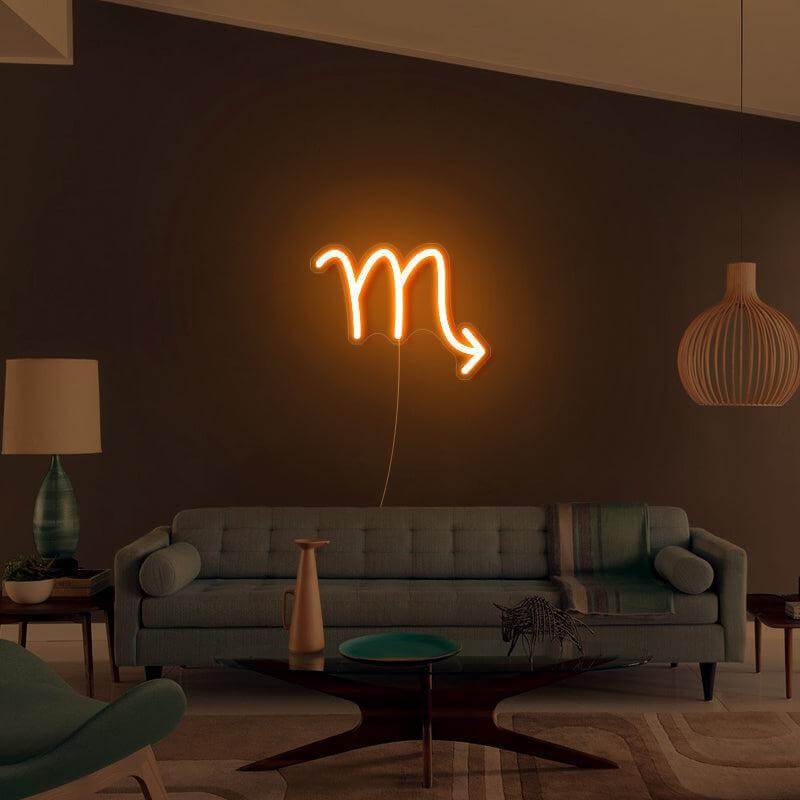 'Scorpio' Zodiac LED Neon Sign - neon32 - Neon32 - Neonbeach - Sculpt Neon - Custom Neon - Neon87 -Yellow Pop